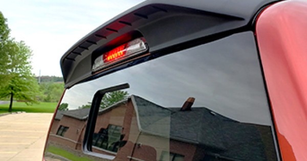 TSC Cab Spoiler For Chevrolet HD 2007-2013 – Western Hauler Style, Unpainted Gray Primer