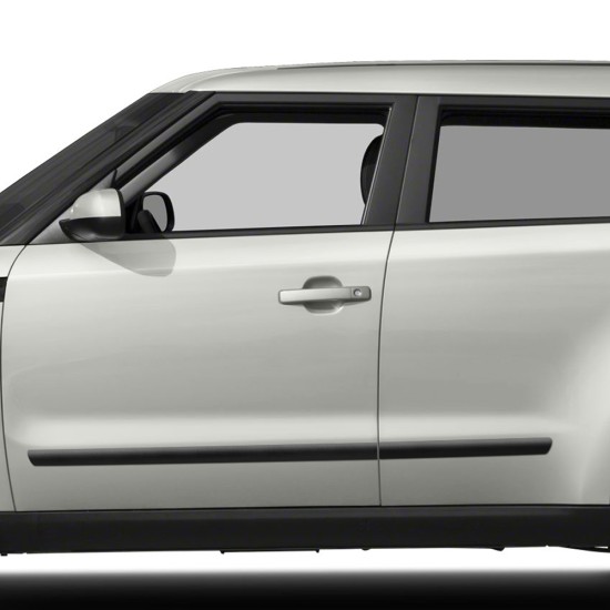 Kia Soul Black Side Molding 2014 - 2019 / BLK-SOUL14 (BLK-SOUL14) by www.Sportwing.com