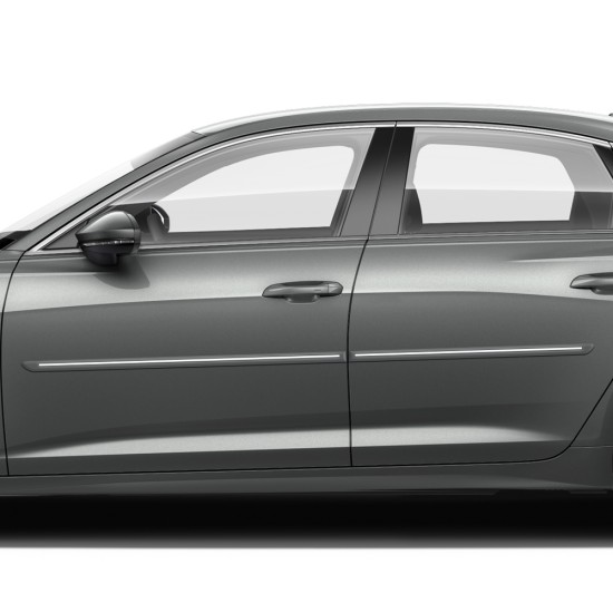 Audi S6 4 Door ChromeLine Painted Body Side Molding 2019 - 2023 / CF-AUDI-A6-19 (CF-AUDI-A6-19) by www.Sportwing.com