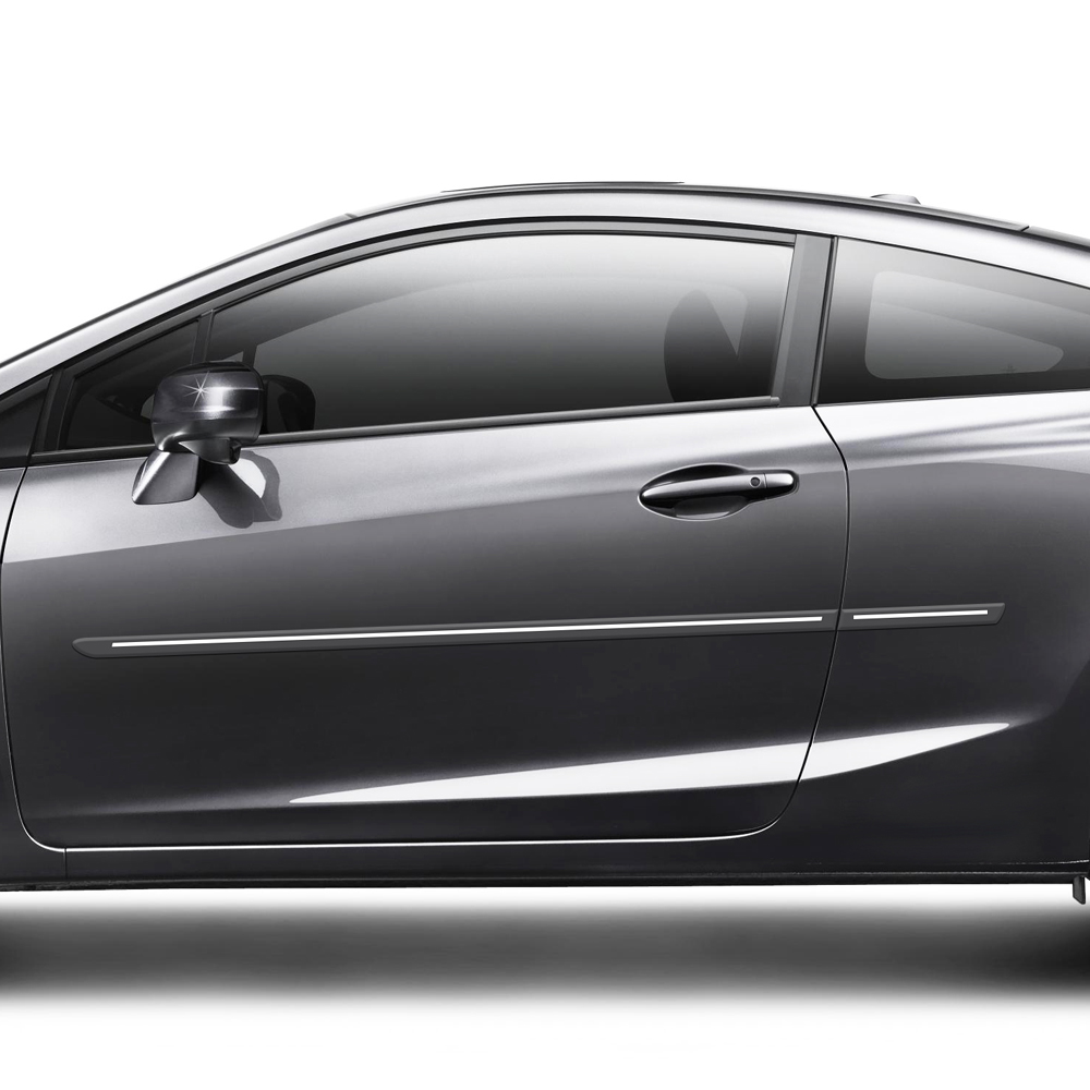 Honda Civic 2 Door Chromeline Painted Body Side Molding 2012