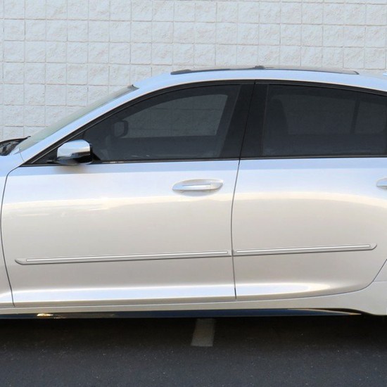Cadillac CT5 ChromeLine Painted Body Side Molding 2020 - 2025 / CF-CT5-20 Cadillac CT5 ChromeLine Painted Body Side Molding 2020 - 2025 / CF-CT5-20