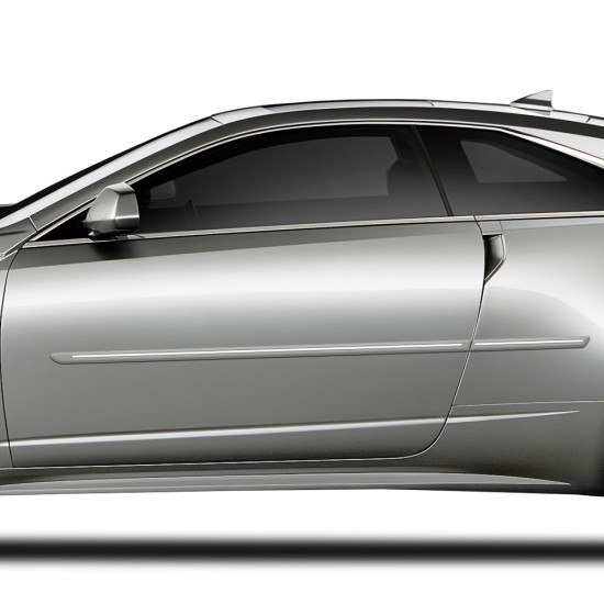 Cadillac CTS 2 Door ChromeLine Painted Body Side Molding 2011 - 2014 / CF-CTS2DR (CF-CTS2DR) by www.Sportwing.com