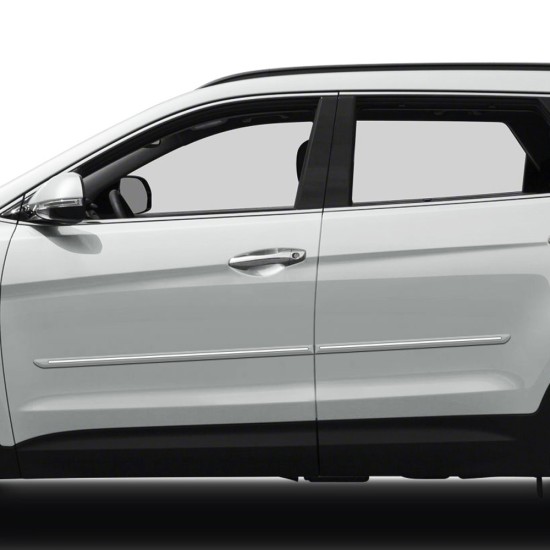 Hyundai Santa Fe ChromeLine Painted Body Side Molding 2013 - 2018 / CF-SANTA13 Hyundai Santa Fe ChromeLine Painted Body Side Molding 2013 - 2018 / CF-SANTA13