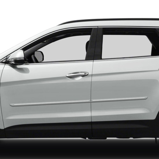 Hyundai Santa Fe ChromeLine Painted Body Side Molding 2013 - 2018 / CF-SANTA13 (CF-SANTA13) by www.Sportwing.com