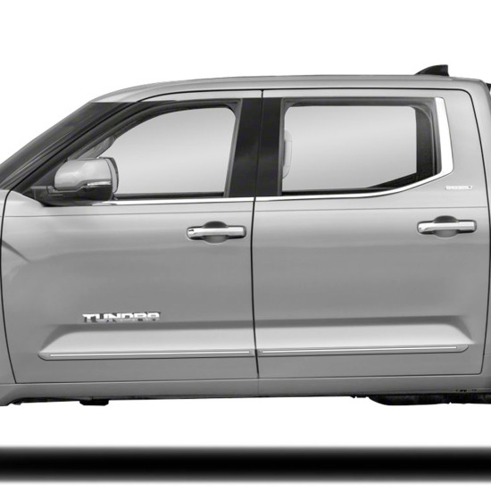  Toyota Tundra CrewMax ChromeLine Painted Body Side Molding 2022 - 2024 / CF-TUN22-CM | Sportwing