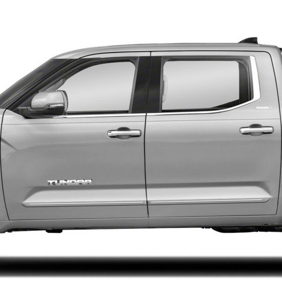 Toyota Tundra CrewMax ChromeLine Painted Body Side Molding 2022 - 2025 / CF-TUN22-CM Toyota Tundra CrewMax ChromeLine Painted Body Side Molding 2022 - 2025 / CF-TUN22-CM