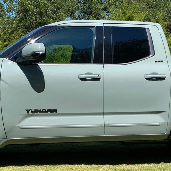 Toyota Tundra Double Cab ChromeLine Painted Body Side Molding 2022 - 2025 / CF-TUN22-DC Toyota Tundra Double Cab ChromeLine Painted Body Side Molding 2022 - 2025 / CF-TUN22-DC