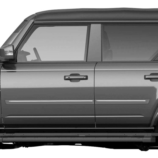  Ford Bronco 4 Door ChromeLine Painted Body Side Molding 2021 - 2024 / CF2-BRONCO21-4DR | Sportwing