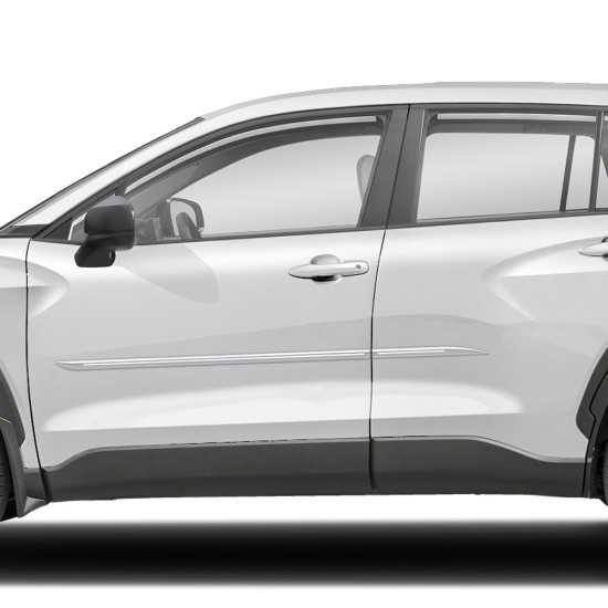 Toyota Corolla Cross ChromeLine Painted Body Side Molding 2022 - 2025 / CF7-CORCROSS22 Toyota Corolla Cross ChromeLine Painted Body Side Molding 2022 - 2025 / CF7-CORCROSS22