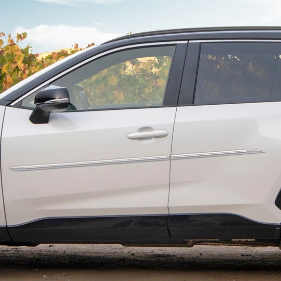 Toyota RAV4 ChromeLine Painted Body Side Molding 2019 - 2025 / CF7-RAV4-19 Toyota RAV4 ChromeLine Painted Body Side Molding 2019 - 2025 / CF7-RAV4-19