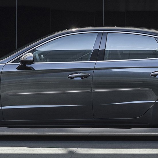 Hyundai Sonata ChromeLine Painted Body Side Molding 2020 - 2022 / CF7-SON20 Hyundai Sonata ChromeLine Painted Body Side Molding 2020 - 2022 / CF7-SON20