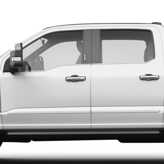 Ford F-350 SuperCrew ChromeLine Painted Body Side Molding 2023 - 2025 / CFS-F250/350-23-CC Ford F-350 SuperCrew ChromeLine Painted Body Side Molding 2023 - 2025 / CFS-F250/350-23-CC