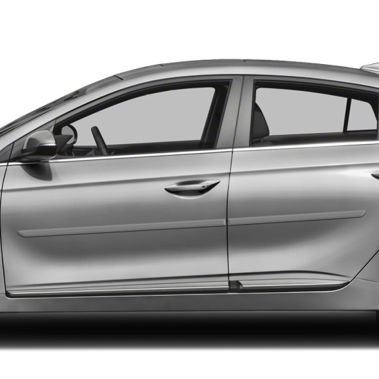 Hyundai Ioniq Painted Body Side Molding 2017 - 2021 / FE-IONIQ17 (FE-IONIQ17) by www.Sportwing.com