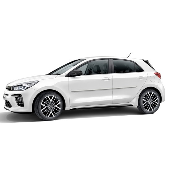 Kia Rio 4 Door / 5 Door Painted Body Side Molding 2018 - 2021 / FE-RIO18 (FE-RIO18) by www.Sportwing.com