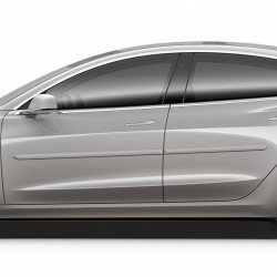  Tesla Model 3 Painted Body Side Molding 2017 - 2023 / FE-TESLA-3