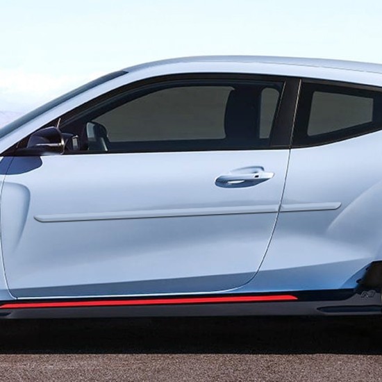 Hyundai Veloster Painted Body Side Molding 2019 - 2022 / FE-VELOSTER19 (FE-VELOSTER19) by www.Sportwing.com Hyundai Veloster Painted Body Side Molding 2019 - 2022 / FE-VELOSTER19 (FE-VELOSTER19) by www.Sportwing.com