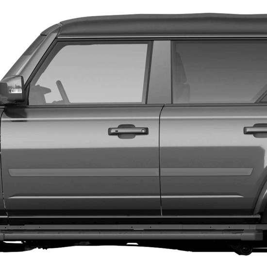  Ford Bronco 4 Door Painted Body Side Molding 2021 - 2024 / FE2-BRONCO21-4DR | Sportwing
