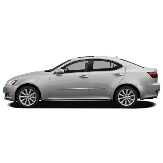 Lexus IS 4 Door Chrome Body Side Molding 2006 - 2013 / LCM-IS06-156 (LCM-IS06-156) by www.Sportwing.com