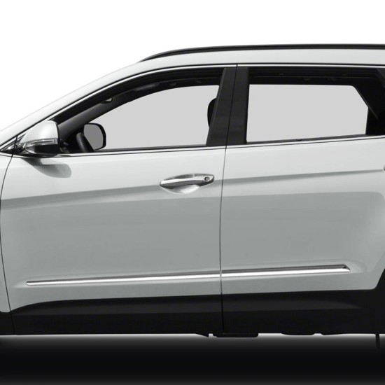 Hyundai Santa Fe Chrome Body Side Molding 2013 - 2018 / LCM-SANTA13-16-5-6 (LCM-SANTA13-16-5-6) by www.Sportwing.com