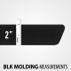 Kia Soul Black Side Molding 2014 - 2019 / BLK-SOUL14 (BLK-SOUL14) by www.Sportwing.com