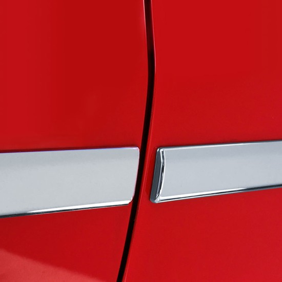thumbnail image 2 of Chrome Body Side Molding – 4pc Set – 1.5″ Trim – 2007-2021 Toyota Tundra Crew Max – Trims Express USA 2 of 3