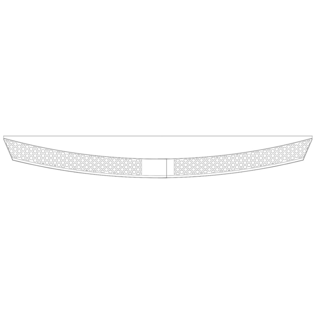 Dawn Enterprises Rear Bumper Protector For Ford Escape 2020-2025 – RBP-020 – Black Polyurethane