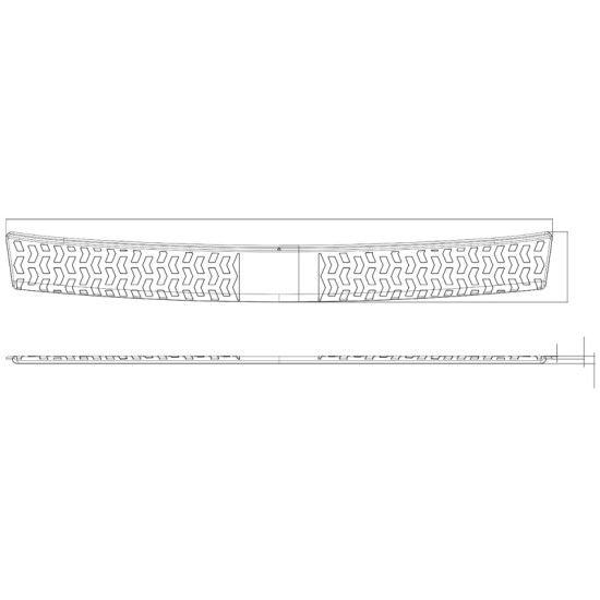 Subaru WRX Rear Bumper Protector 2011 - 2021 / RBP-014 Subaru WRX Rear Bumper Protector 2011 - 2021 / RBP-014