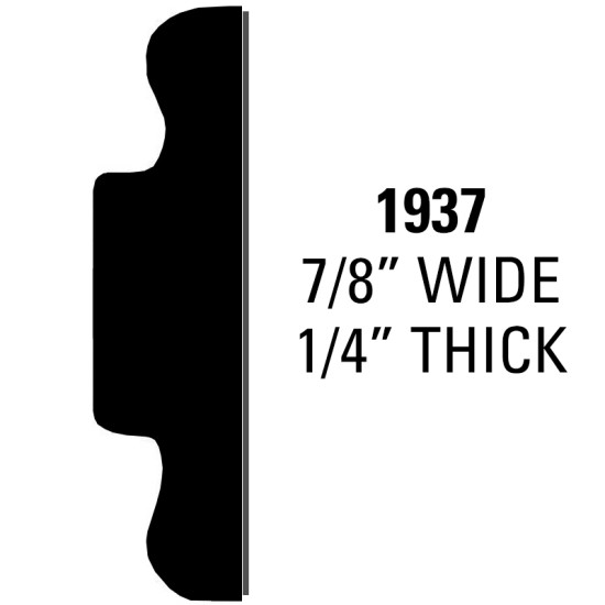 Molding with Finished Ends; Two 13  Rolls - 7/8” Wide, 1/4” Thick / 193726-K (193726-K) by www.Sportwing.com