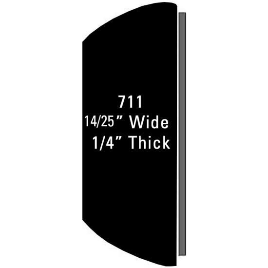 Body Side Molding with Angled Ends; Two 7  Rolls - 14/25” Wide, 1/4” Thick / 71114-S (71114-S) by www.Sportwing.com