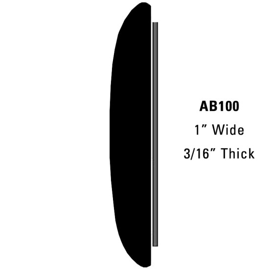 All Brite Molding; 14  Roll - 1” Wide, 3/16” Thick / AB10014-S (AB10014-S) by www.Sportwing.com