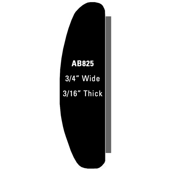 All Brite Molding; 14' Roll - 3/4” Wide, 3/16” Thick / AB82514-S