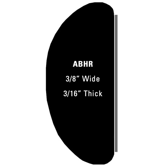 Half Round Wheel Well Trim; 20  Roll - 3/8” Wide, 3/16” Thick / ABHR20-S (ABHR20-S) by www.Sportwing.com