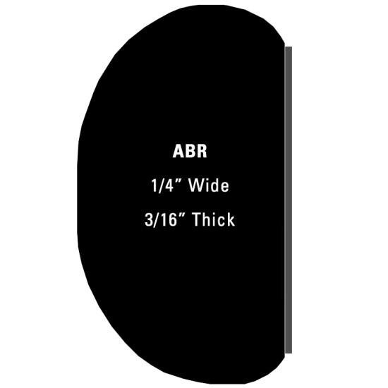 All Brite Half Round Trim; 20  Roll - 1/4” Wide, 3/16” Thick / ABR20 (ABR20) by www.Sportwing.com