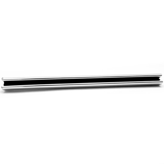 U-Shape Chrome Door Edge Guard; 16' Roll - 0.280” Wide, 1/16” Thick / DG16C-RX