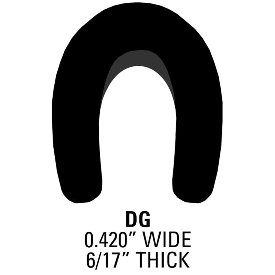 Door Edge Guard; 16  Roll - 0.280” Wide, 1/16” Thick / DG16C-RX (DG16C-RX) by www.Sportwing.com