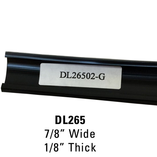 Track Cover Molding; 65 Roll - 7/8” Wide, 1/8” Thick / DL26502-G (DL26502-G) by www.Sportwing.com Track Cover Molding; 65 Roll - 7/8” Wide, 1/8” Thick / DL26502-G (DL26502-G) by www.Sportwing.com