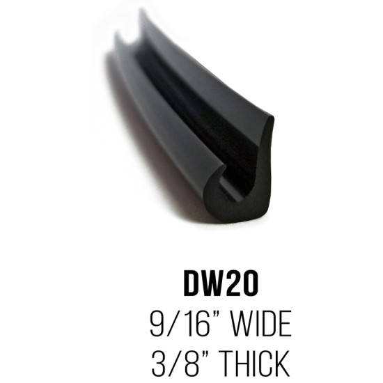 Drip Rail Rain Gutter Guards; Two 10  Pieces - 9/16” Wide, 3/8” Thick / DW20G-KT (DW20G-KT) by www.Sportwing.com