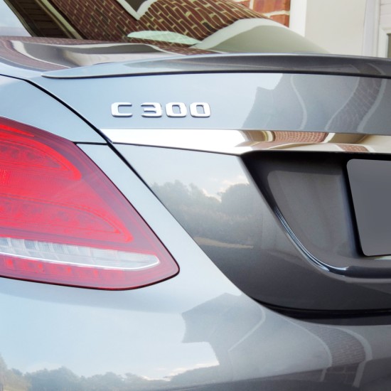 Mercedes C-Class 4 Door Factory Style Flush Mount Rear Deck Spoiler 2015 - 2021 / CCLASS15-FM (CCLASS15-FM) by www.Sportwing.com