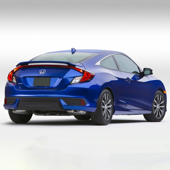 Honda Civic Coupe Factory Style Pedestal Rear Deck Spoiler 2016 - 2021 / CIV16-2DR-PED (CIV16-2DR-PED) by www.Sportwing.com