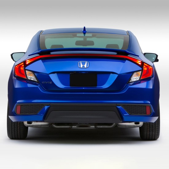 Honda Civic Coupe Factory Style Pedestal Rear Deck Spoiler 2016 - 2021 / CIV16-2DR-PED (CIV16-2DR-PED) by www.Sportwing.com