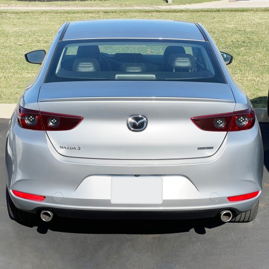 Mazda 3 Sedan Custom Style Flush Mount Rear Deck Spoiler 2019 - 2025 / MAZDA3-19-FM Mazda 3 Sedan Custom Style Flush Mount Rear Deck Spoiler 2019 - 2025 / MAZDA3-19-FM