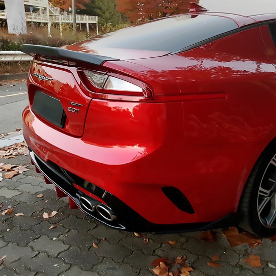 Kia Stinger Custom Style Flush Mount Rear Deck Spoiler 2018 - 2023 / STINGER18-FM (STINGER18-FM) by www.Sportwing.com