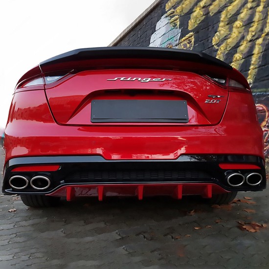 Kia Stinger Custom Style Flush Mount Rear Deck Spoiler 2018 - 2023 / STINGER18-FM (STINGER18-FM) by www.Sportwing.com