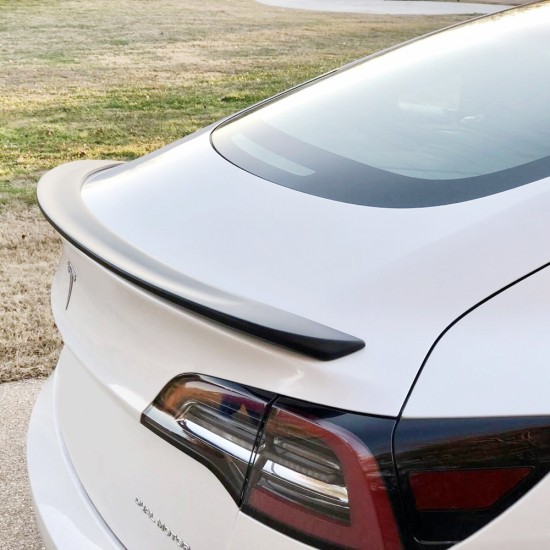 Tesla Model 3 Custom Style Flush Mount Rear Deck Spoiler 2017 - 2023 / TESLA3-17-FM (TESLA3-17-FM) by www.Sportwing.com