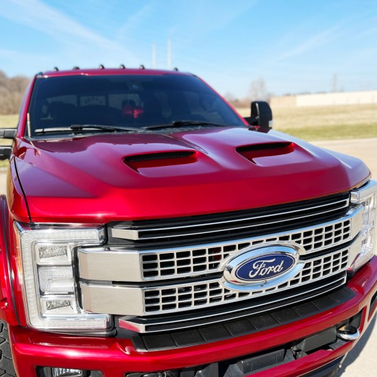 Ford F-350 Painted Functional Ram Air Hood 2017 - 2022 / RAHFORDSD17 (RAHFORDSD17) by www.Sportwing.com