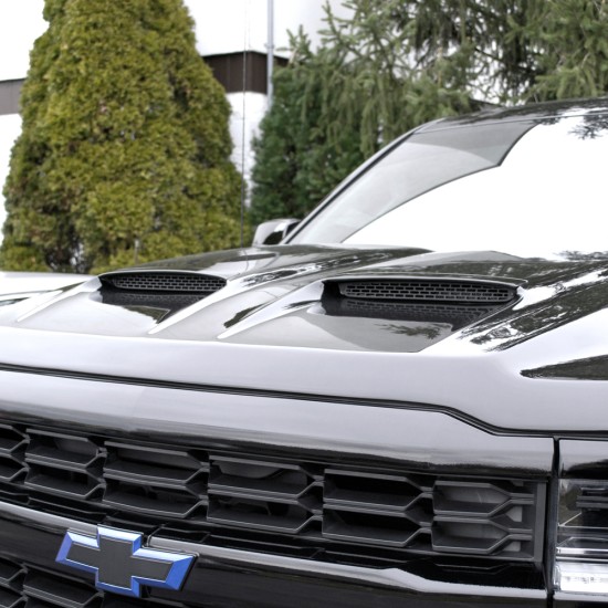 Chevrolet Silverado 1500 Painted Functional Ram Air Hood 2016 - 2018 / RAHSIL16 (RAHSIL16) by www.Sportwing.com