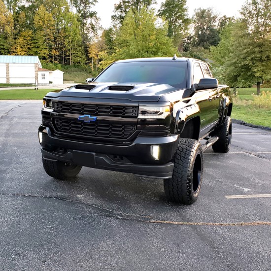 Chevrolet Silverado 1500 Painted Functional Ram Air Hood 2016 - 2018 / RAHSIL16 (RAHSIL16) by www.Sportwing.com