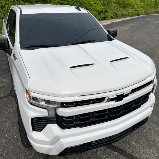  Chevrolet Silverado 1500 Painted Functional Ram Air Hood 2019 - 2024 / RAHSIL19 | Sportwing