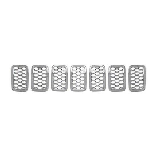 Jeep Grand Cherokee Overland Chrome Grille Overlay 2017 - 2021 / IWCGI/467 Jeep Grand Cherokee Overland Chrome Grille Overlay 2017 - 2021 / IWCGI/467