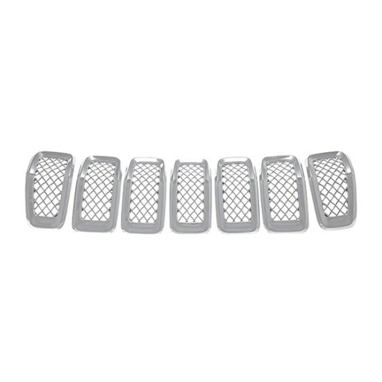 Jeep Cherokee Overland Chrome Grille Overlay 2014 - 2018 / IWCGI/473 Jeep Cherokee Overland Chrome Grille Overlay 2014 - 2018 / IWCGI/473
